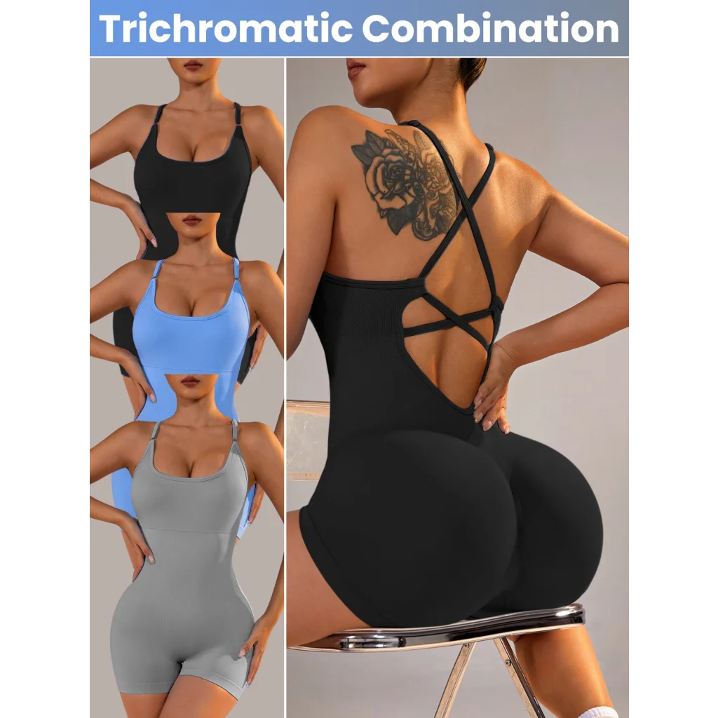 Size S Light Grey Nylon Seamless Yoga Bodysuit - Women’s