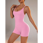 Size XS Light Pink Grey Nylon Seamless Yoga Bodysuit