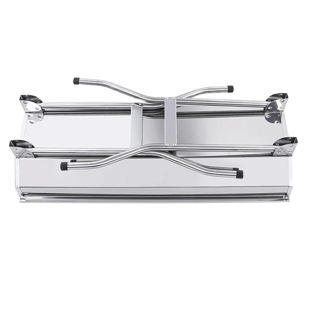 Skewers Grill Portable Stainless Steel Charcoal BBQ Outdoor 6-8 Persons - Premium