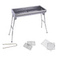 Skewers Grill Portable Stainless Steel Charcoal BBQ Outdoor 6-8 Persons - Premium