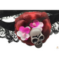 Skull & Rose Leg Garter Skeleton Halloween Costume Party