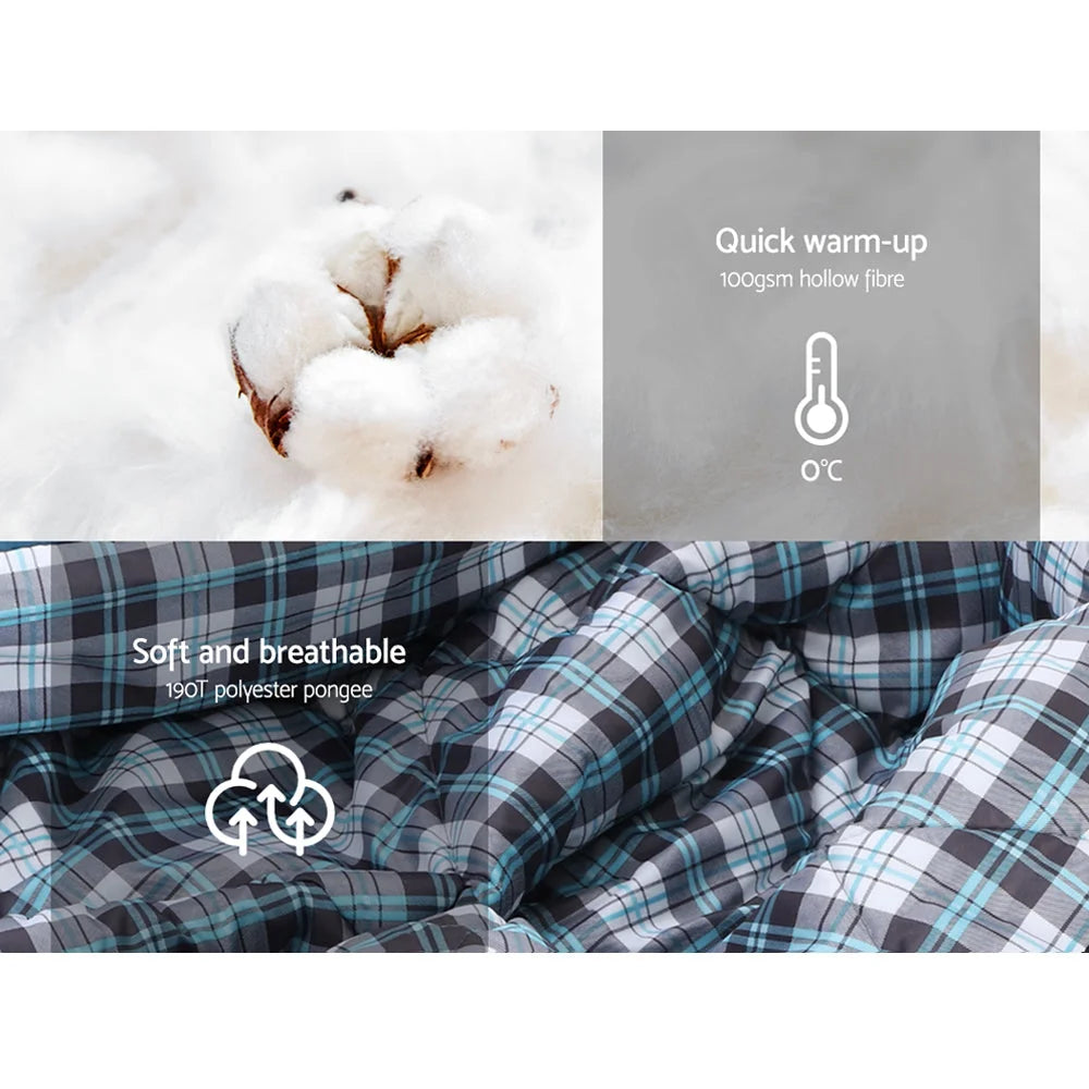 Sleeping Bag Single Camping Hiking Winter Thermal - Outdoor