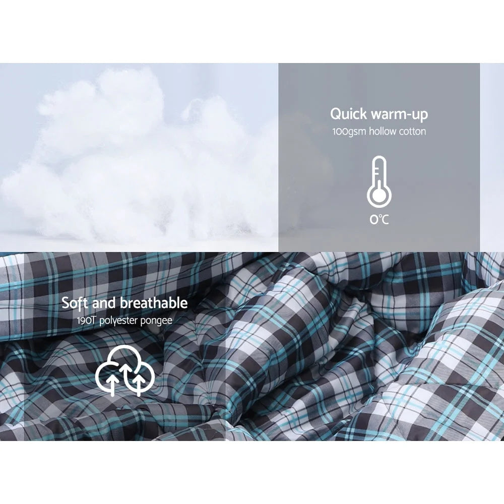 Sleeping Bag Single Thermal Camping Hiking Tent