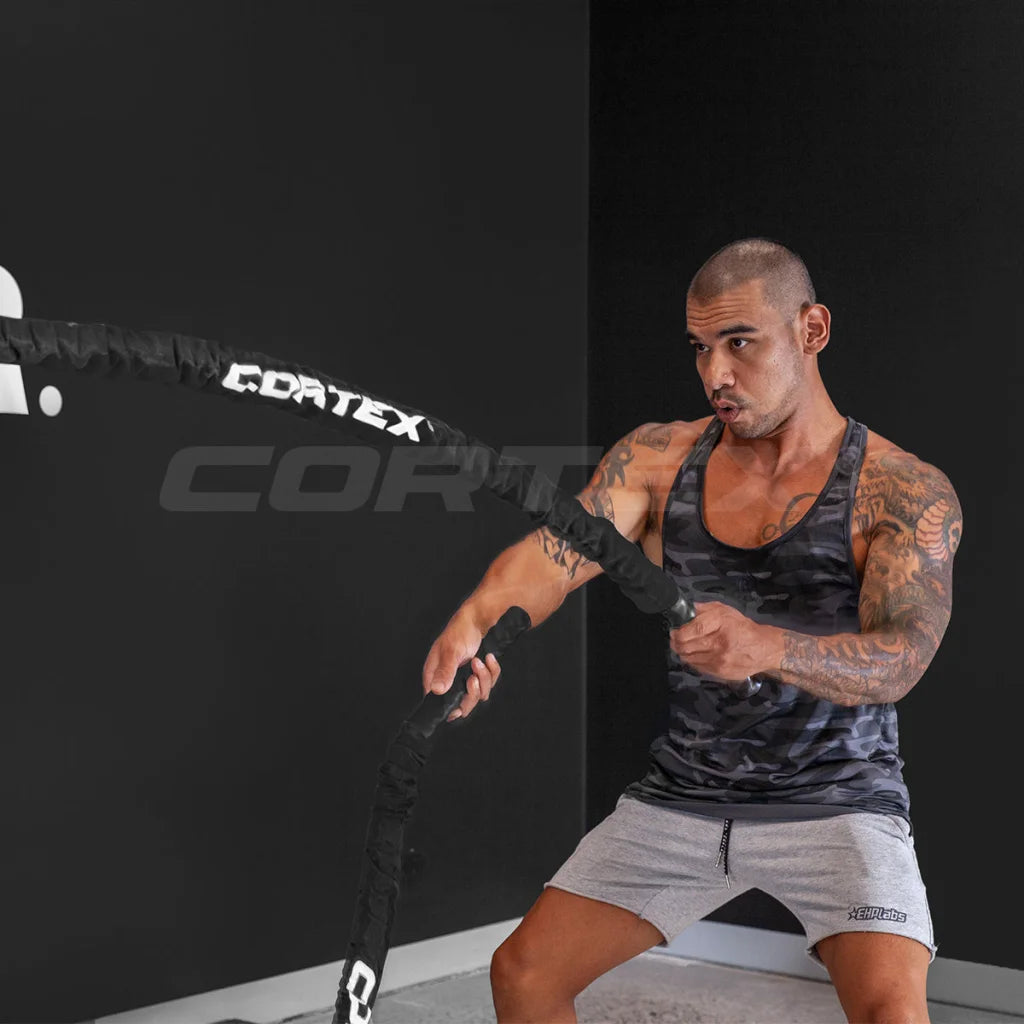 Sleeved Battle Rope 38mm*15m CORTEX - Sports & Fitness