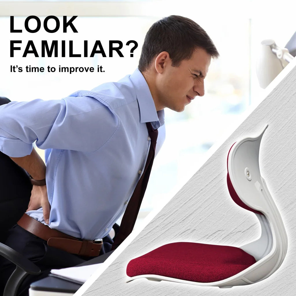 Slender Chair Posture Correction Seat Floor Lounge Padded