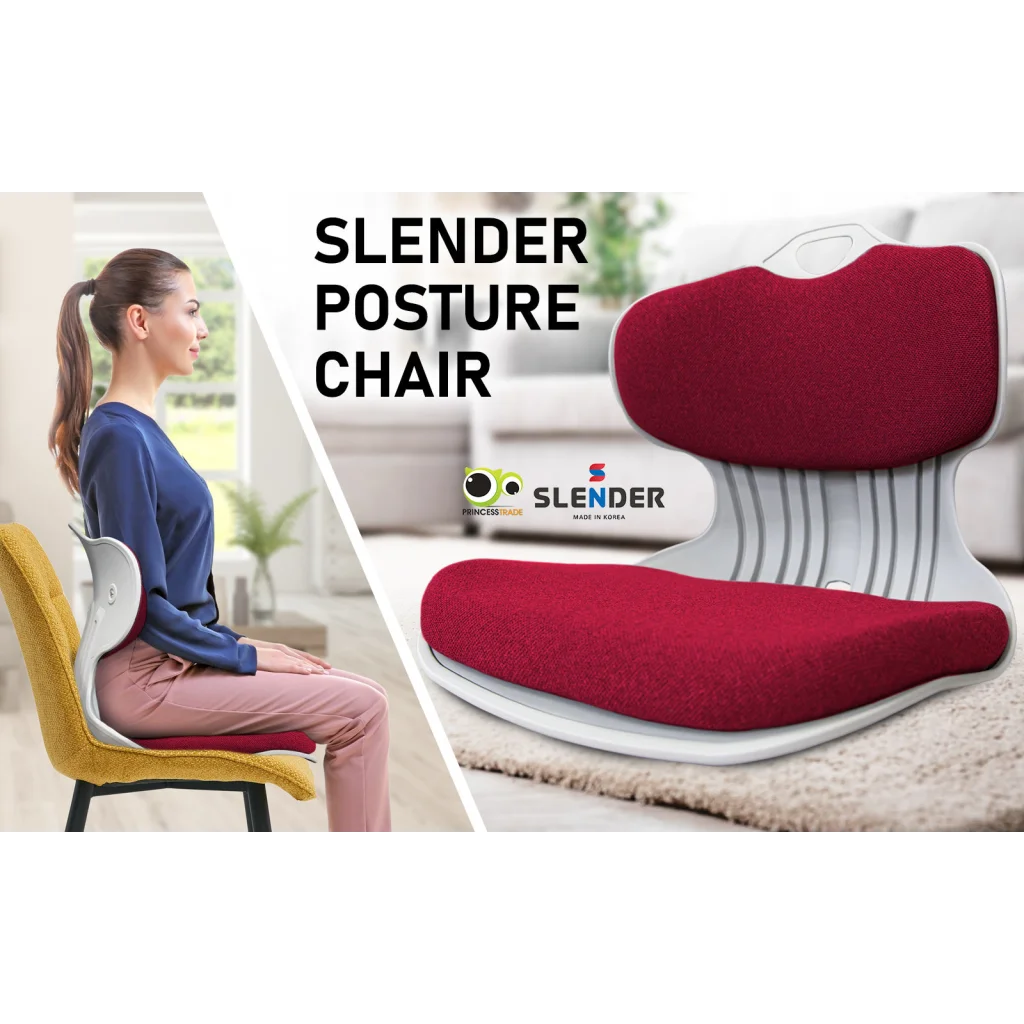 Slender Chair Set of 2 Posture Correction Seat Floor Lounge