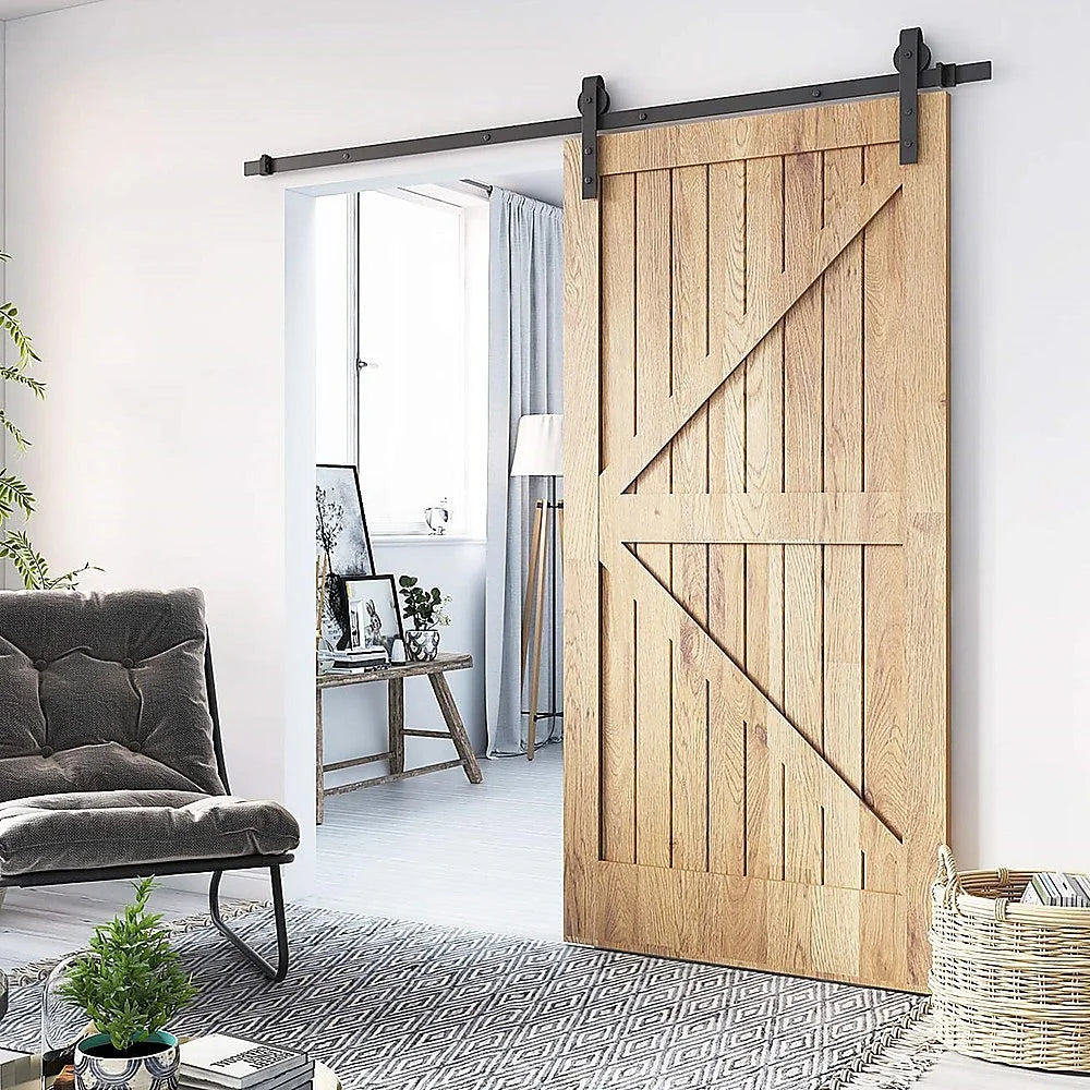 Sliding Barn Door Hardware 1.8m Heavy Duty Sturdy Kit