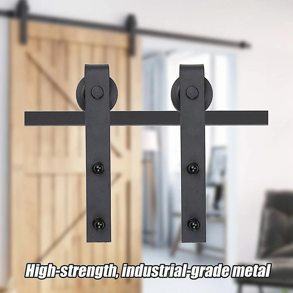 Sliding Barn Door Hardware 1.8m Heavy Duty Sturdy Kit