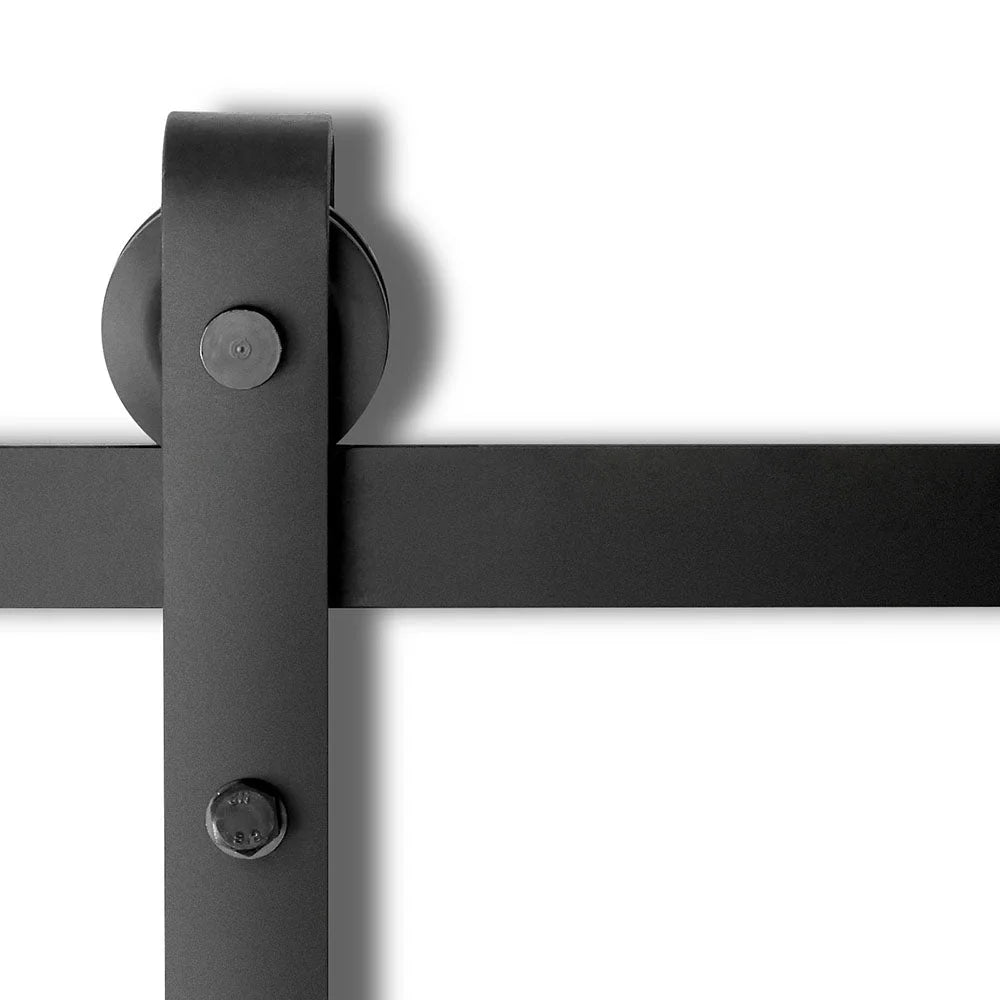 Sliding Barn Door 4m Black track set powder