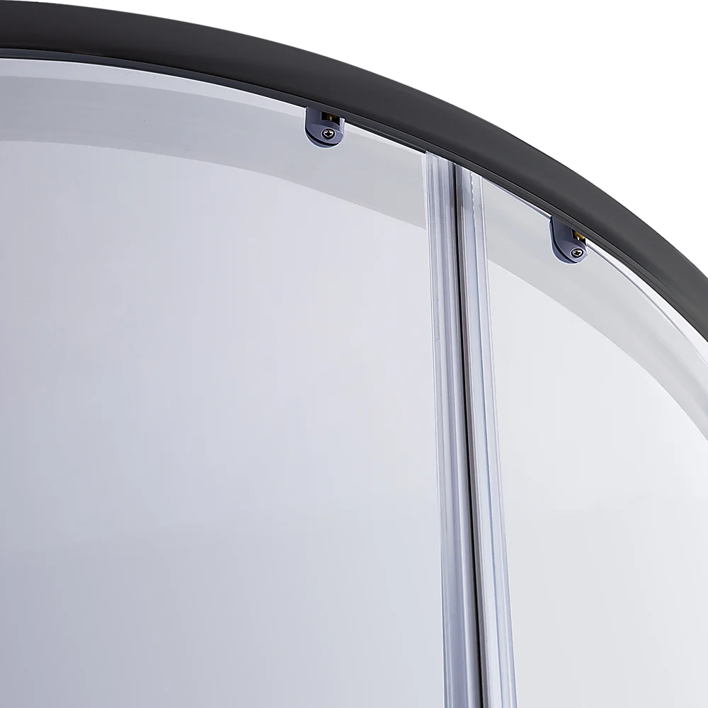 Sliding Curved Shower Screen 90 x 90cm Rounded 6mm