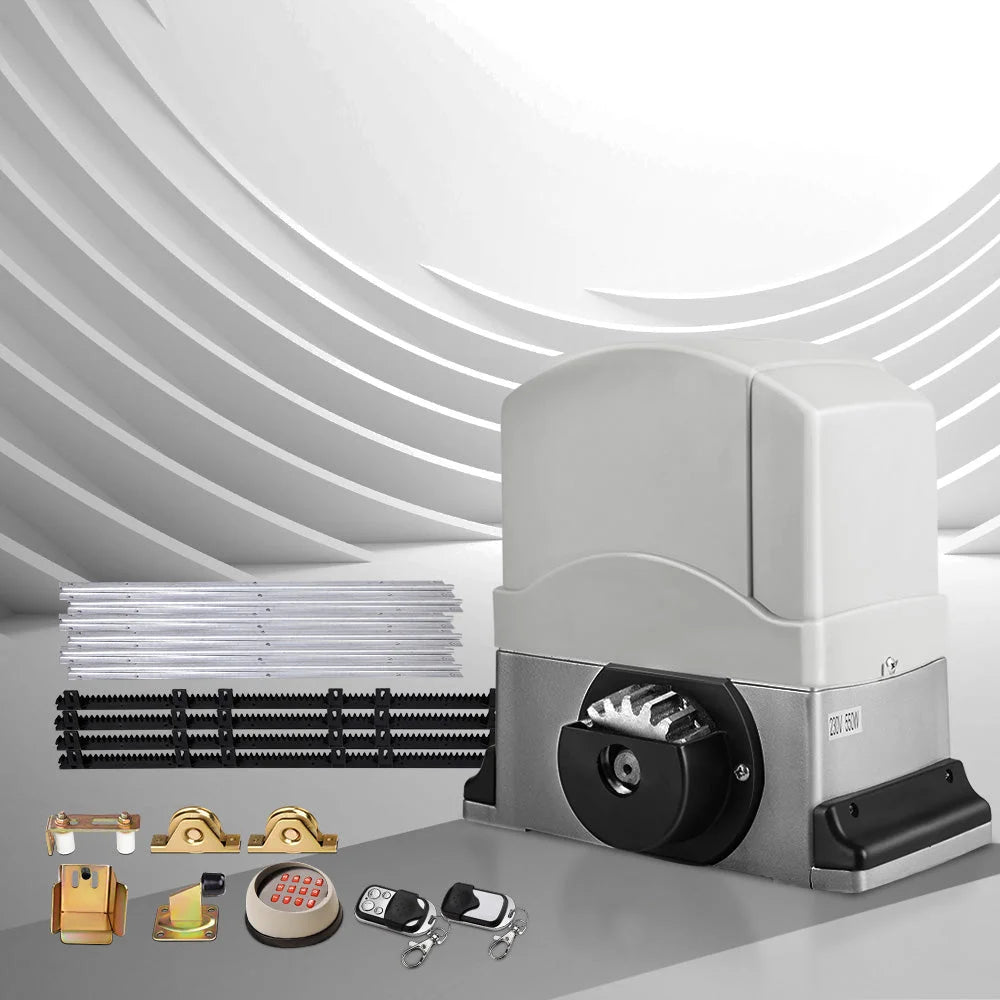 Sliding Gate Opener 1200KG with Remote Hardware Kit 4 m Rail