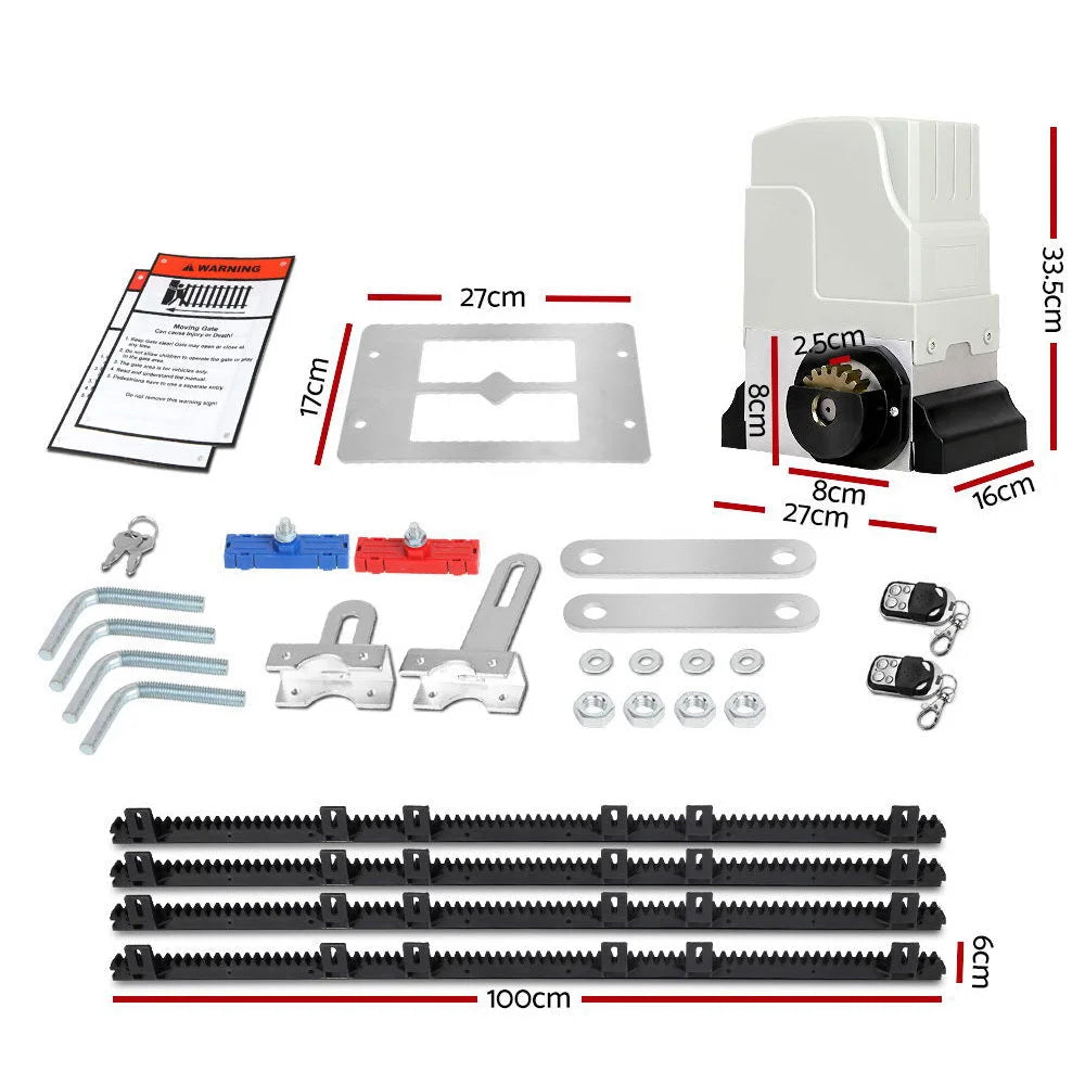 Sliding Gate Opener 1800KG 4m Rails