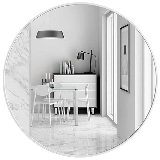 Slim Design 50CM White Bathroom Living Room Hallway Mirror