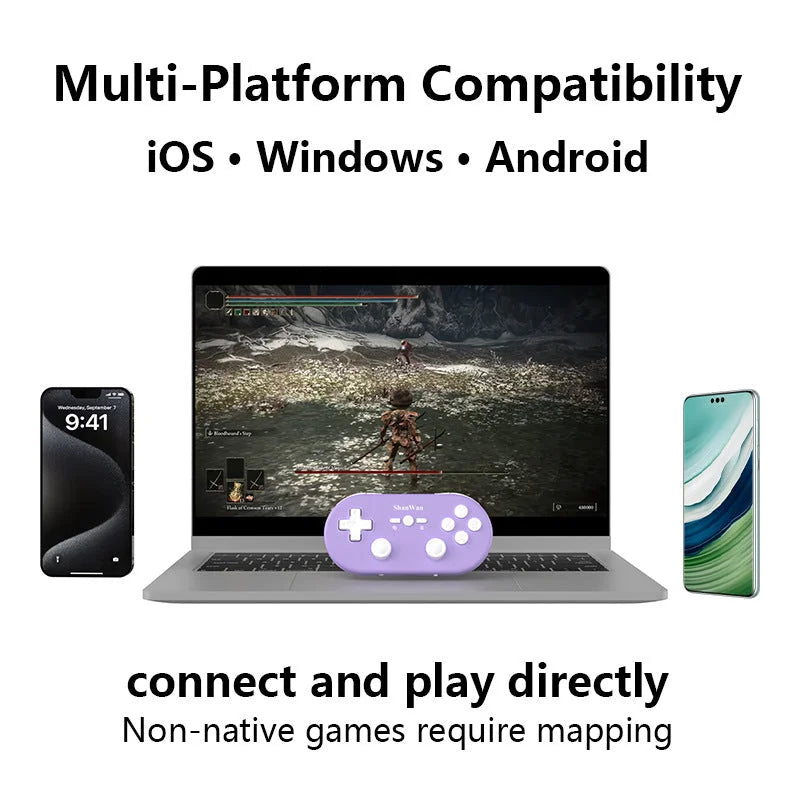 Slim Portable Wireless Game Controller - Multi-Platform