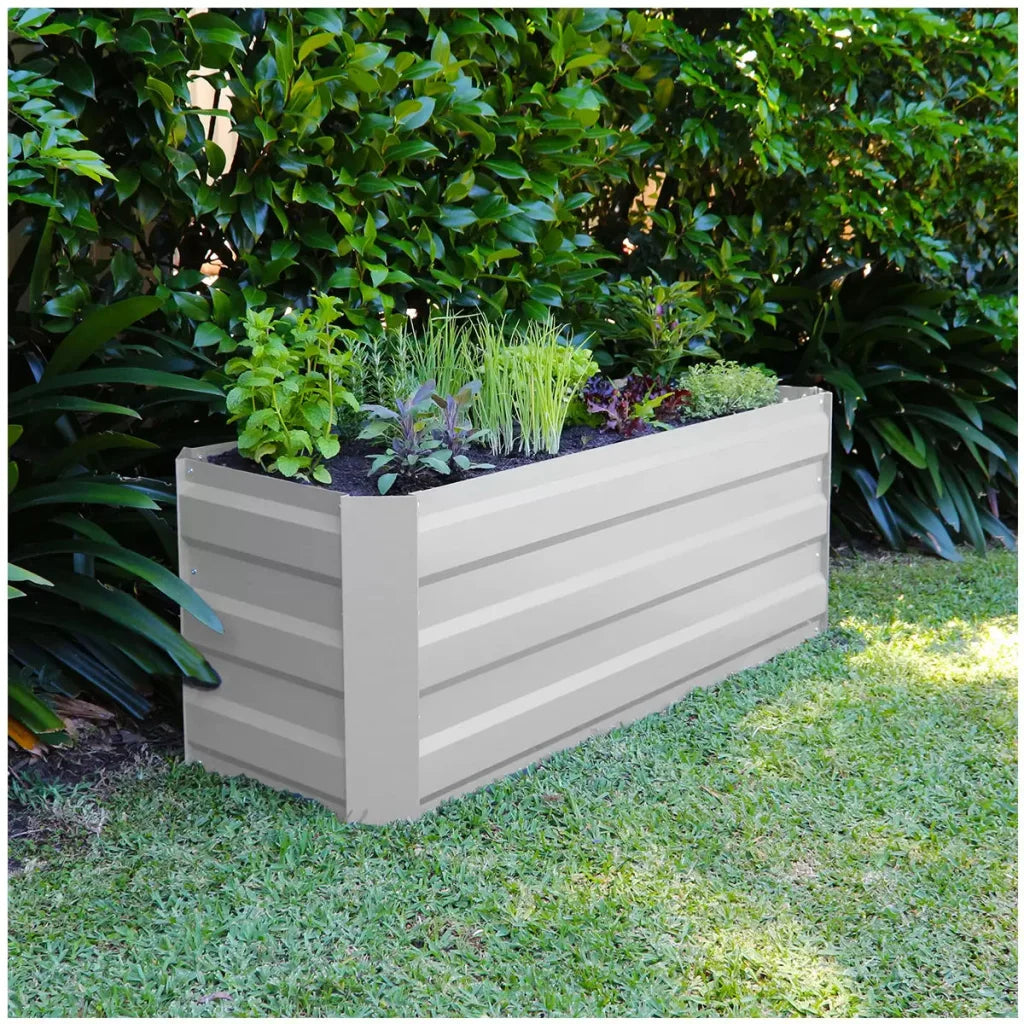 Slimline Garden Bed 120 x 45 x 45cm White - Pet Care > Dog