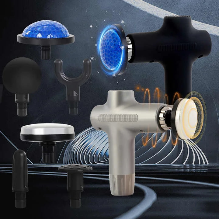 Sliver Mini 4-Head Deep Tissue Massage Gun - Portable