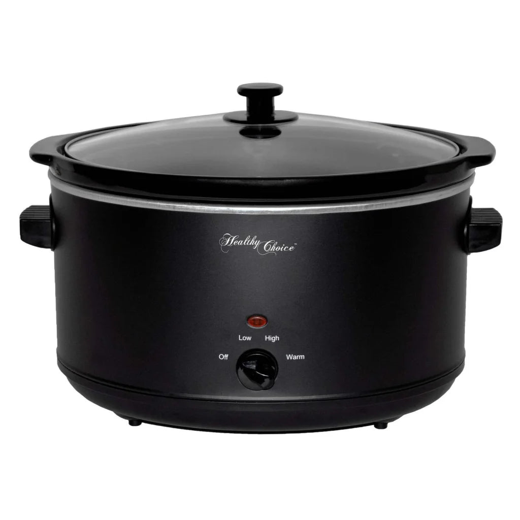 Slow Cooker 8L (Black) Large Capacity Ceramic Pot, 300W