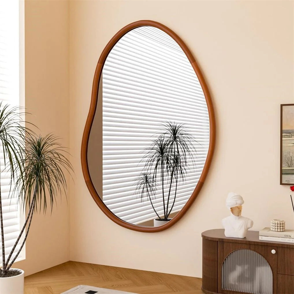 56x82cm mirror with reflective glass panel