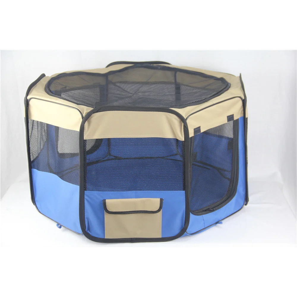 Small Blue Pet Playpen Soft Dog Cat Puppy Rabbit Guinea Pig