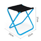 Small Blue Ultralight Portable Folding Camping Stool