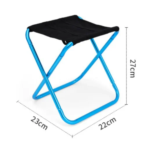 Small Blue Ultralight Portable Folding Camping Stool