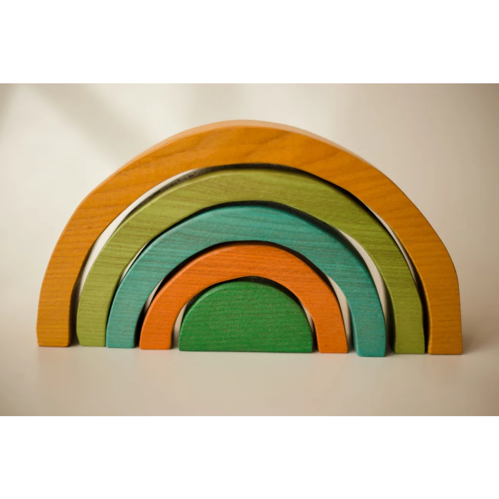Small Color Rainbow Block Set for Toddlers