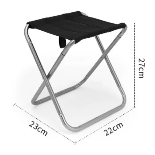Small Grey Ultralight Portable Folding Camping Stool