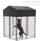 Small Outdoor Dog Kennel Pet Cage with Roof Cover