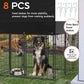 Small Outdoor Dog Kennel Pet Cage with Roof Cover