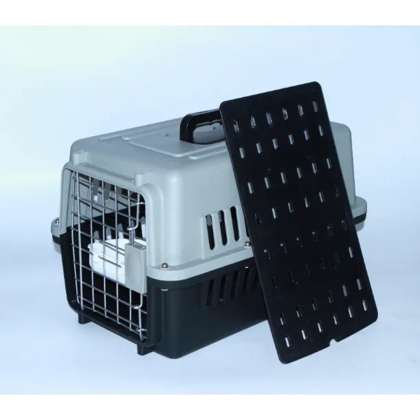 Small Pet Crate Dog Cat Airline Carrier Cage with Bowl