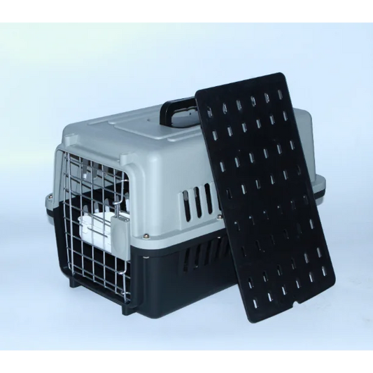 Small Pet Crate Dog Cat Airline Carrier Cage with Bowl