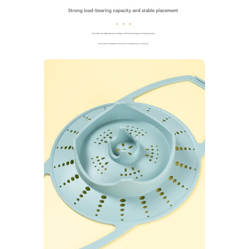 Small Pink Flexible Silicone Steamer Basket