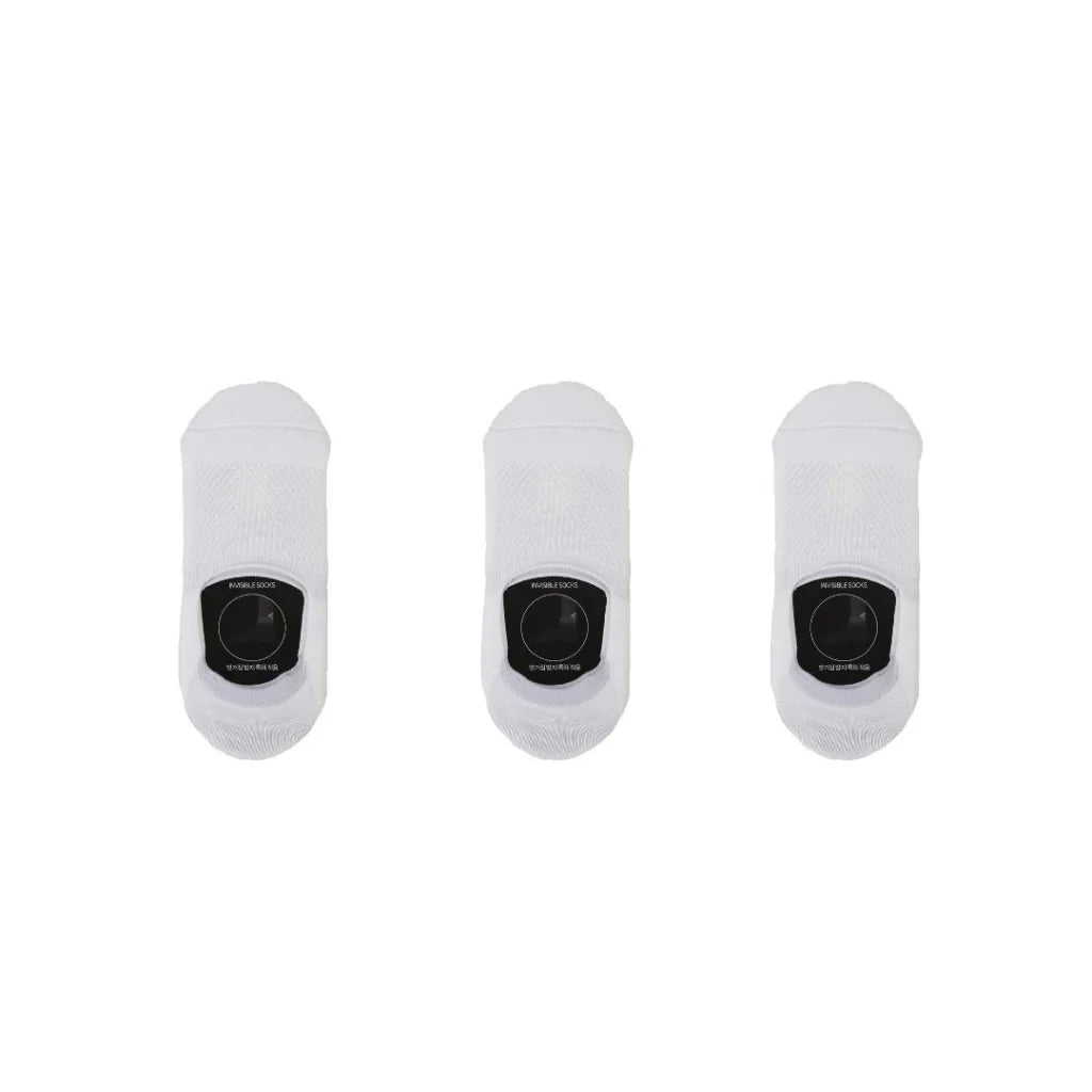 Small White Cushion No Show Ankle Socks Non-Slip Breathable