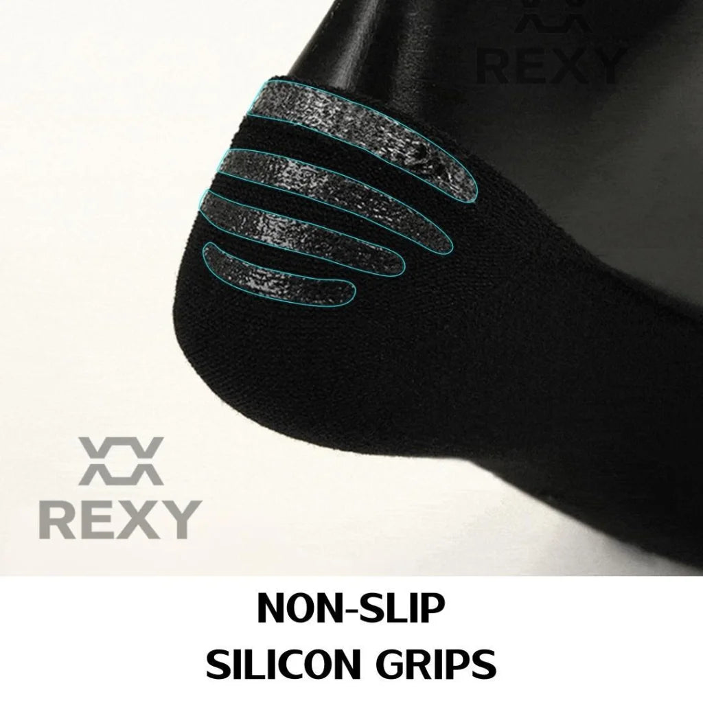 Small White Cushion No Show Ankle Socks Non-Slip Breathable