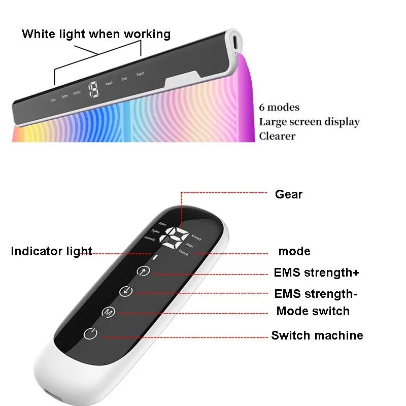 Smart Acupuncture Foot Massage Pad Remote Control - Health