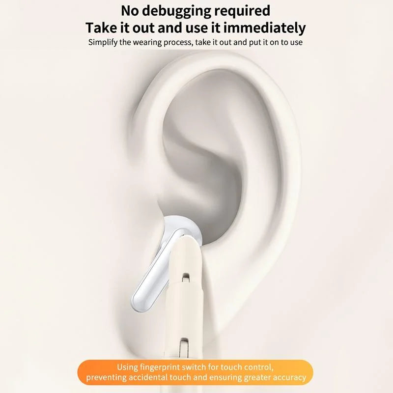 Smart Ai Bluetooth 5.3 In Ear Hearing Aid - White - Health