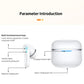 Smart Ai Bluetooth 5.3 In Ear Hearing Aid - White - Health