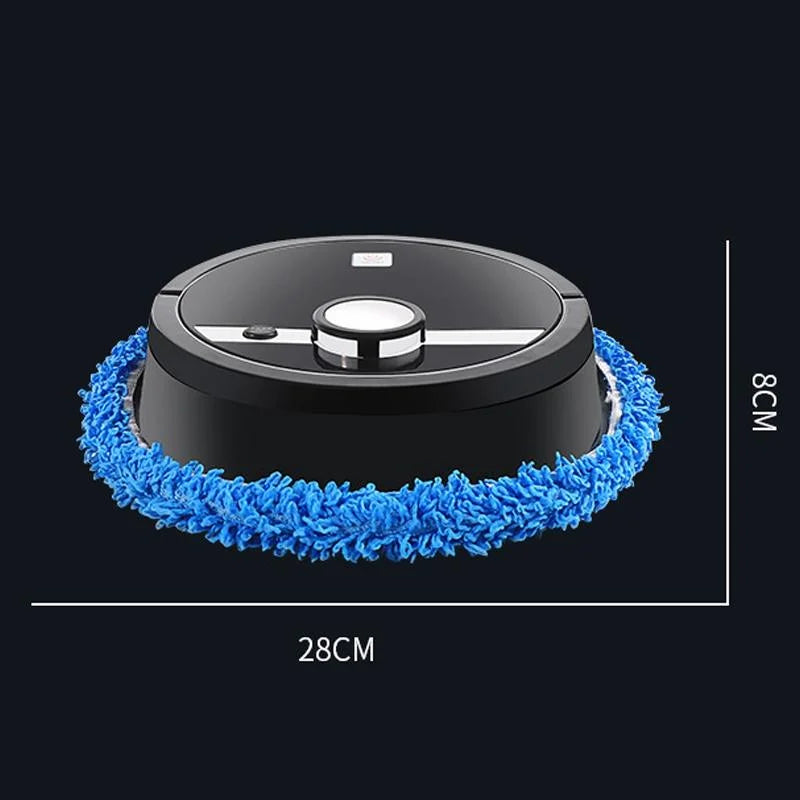 Smart All-in-one Robotic Sweeper and Mop - Black