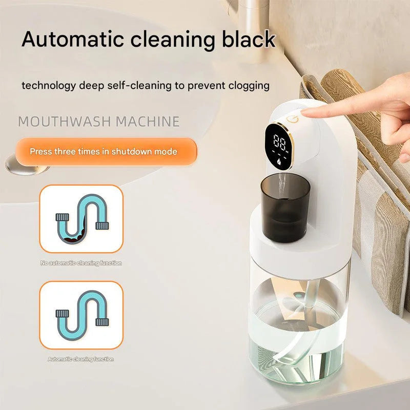 Smart Automatic Mouthwash Dispenser - 4 Adjustable Levels