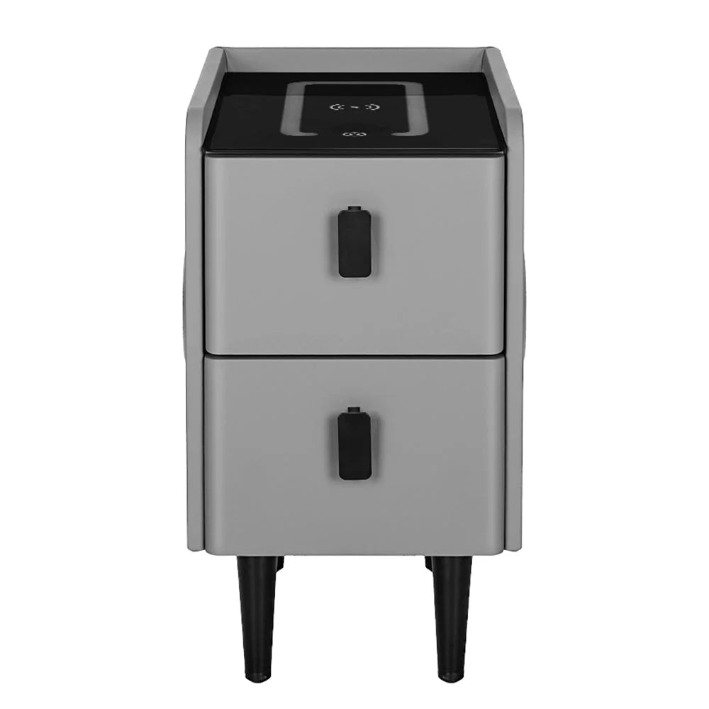 Smart Bedside Table 2 Drawers with Wireless Charging Ports
