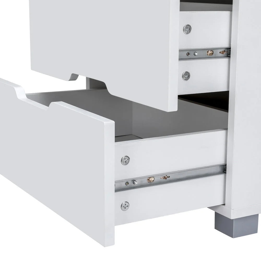Smart Bedside Table 3 Drawers with Wireless Charging Ports