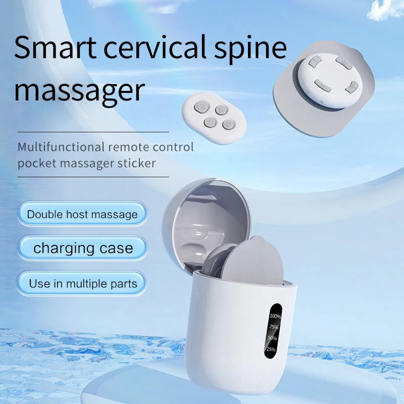 Smart Cervical Spine EMS Massager Sticker with Remote