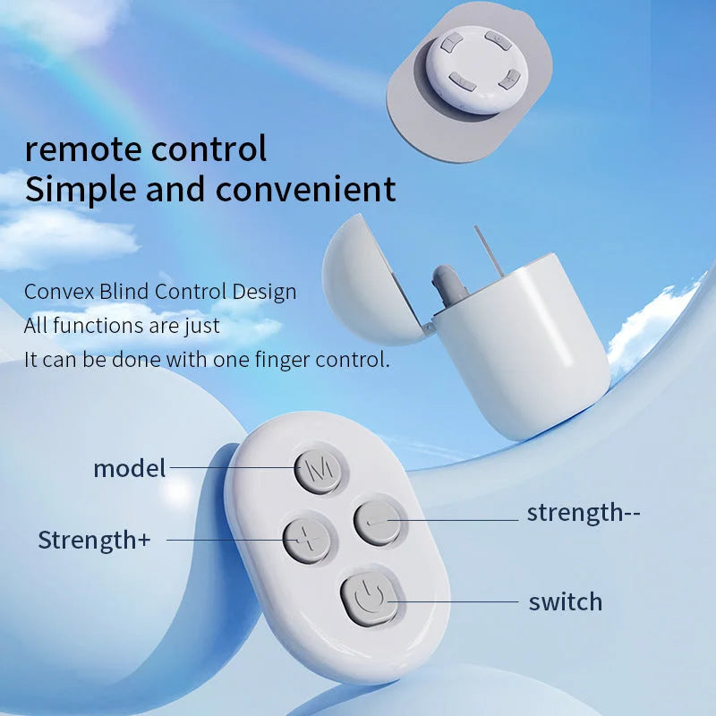 Smart Cervical Spine EMS Massager Sticker with Remote