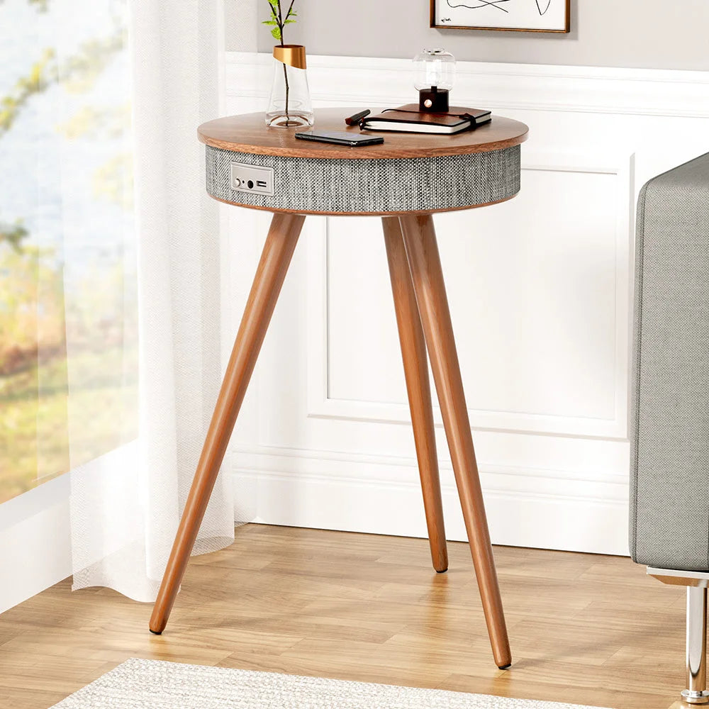 Smart Coffee Table Wireless Charging with Bluetooth Speaker