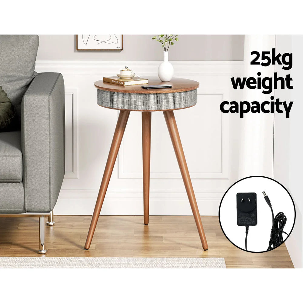 Smart Coffee Table Wireless Charging with Bluetooth Speaker