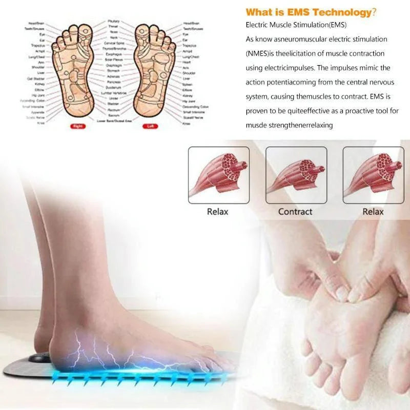 Smart Ems Foot Pad Battery Version - Health & Beauty >