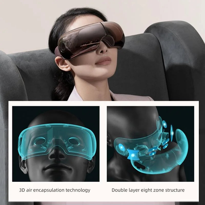 Smart Eye Massager With Hot Compress Air Pressure &