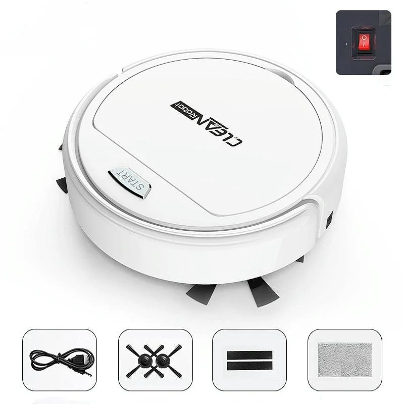 Smart Household Sweeping Robot Automatic White appliances vacuum