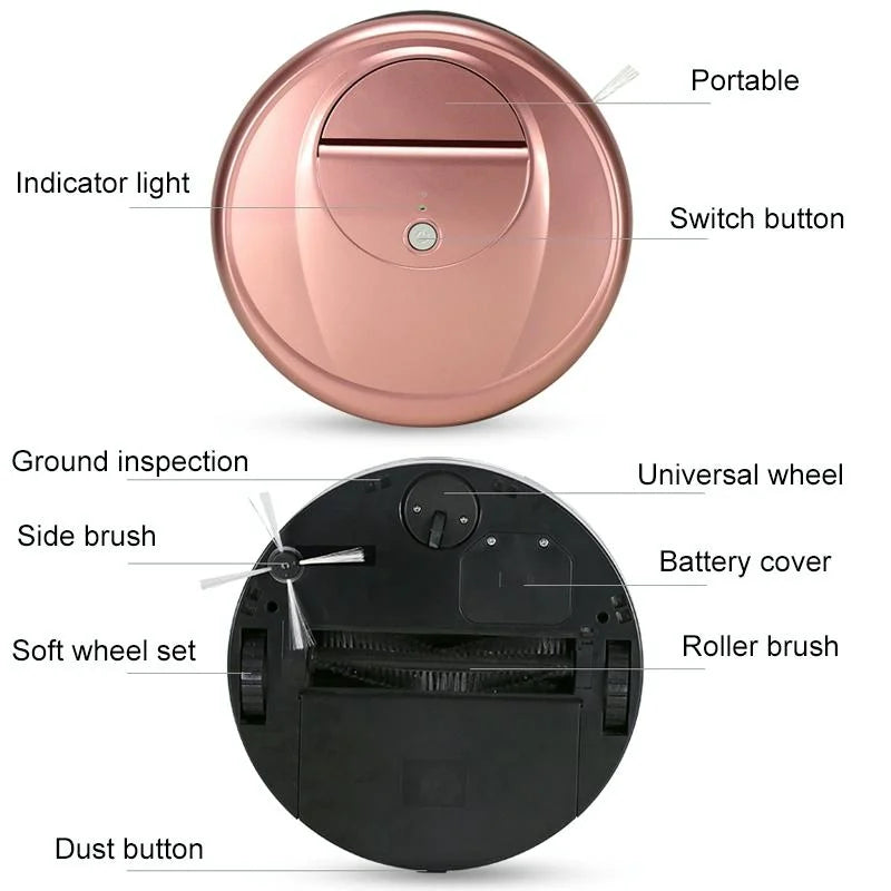 Smart Household Sweeping Robot - Grey - Appliances > Vacuum