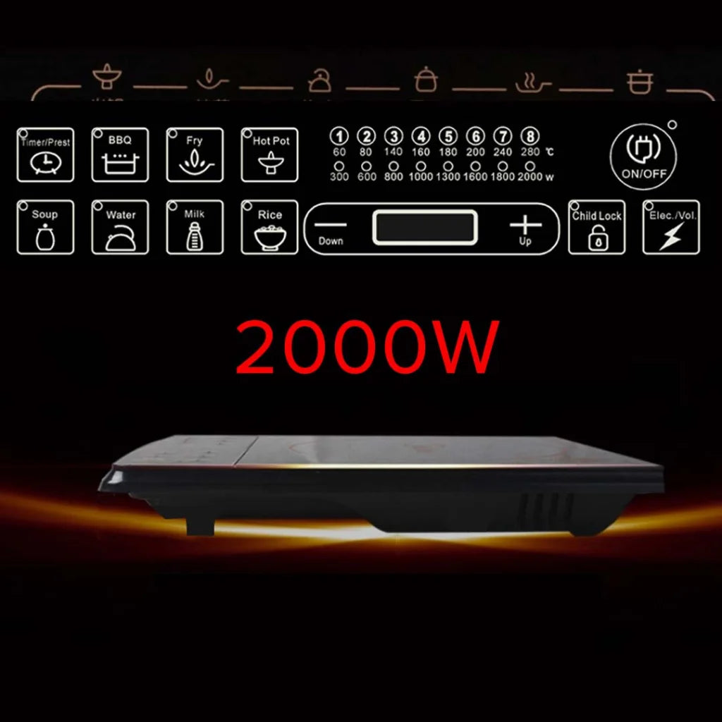Smart Induction Cooktop Premium 2X Portable Kitchen Cooker Cookware